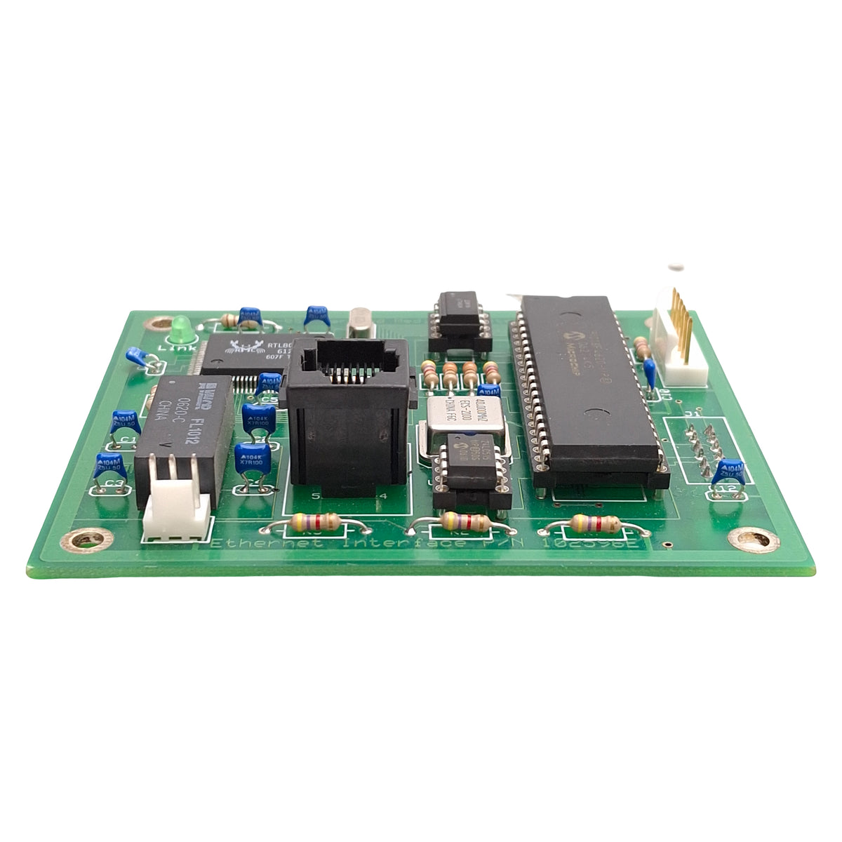 Used Harland Medical Systems 102596E Ethernet Interface Expansion Card, RJ45 Port
