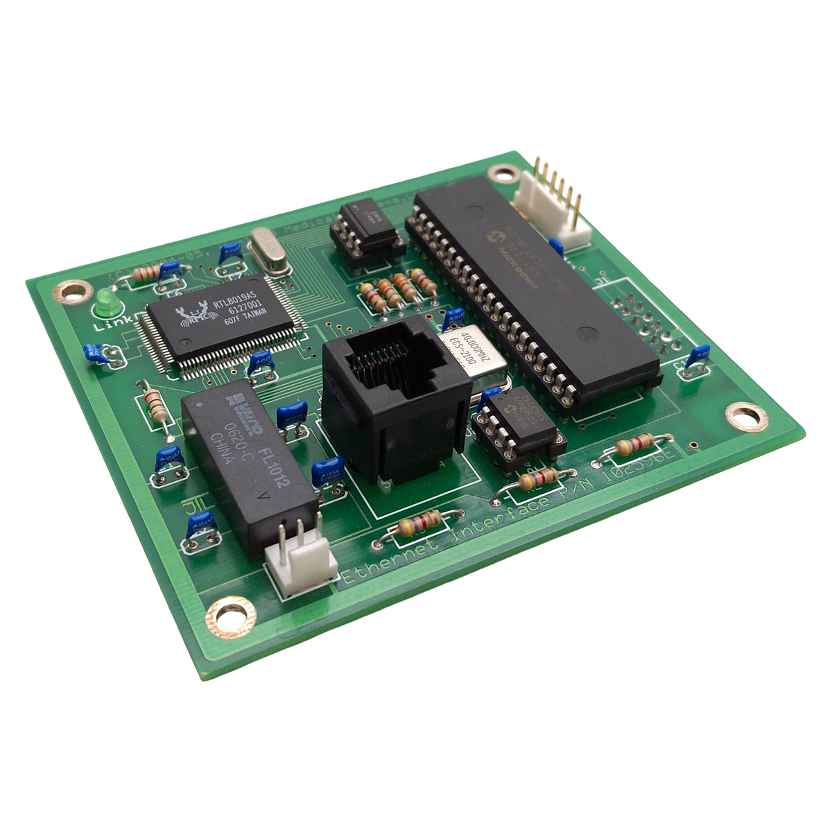 Used Harland Medical Systems 102596E Ethernet Interface Expansion Card, RJ45 Port