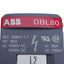 Used ABB DBL80 Power Distribution Block 1-Pole, 1000VAC/1500VDC, 14-4AWG, DIN Rail