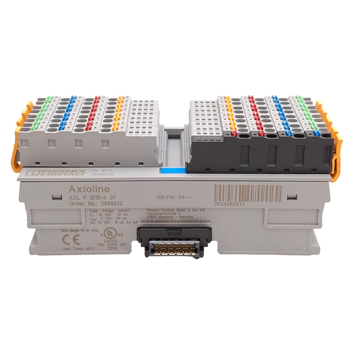 Used Phoenix Contact AXL F DI16/4 2F 2688022 Axioline F Digital Module 16-Input 24VDC