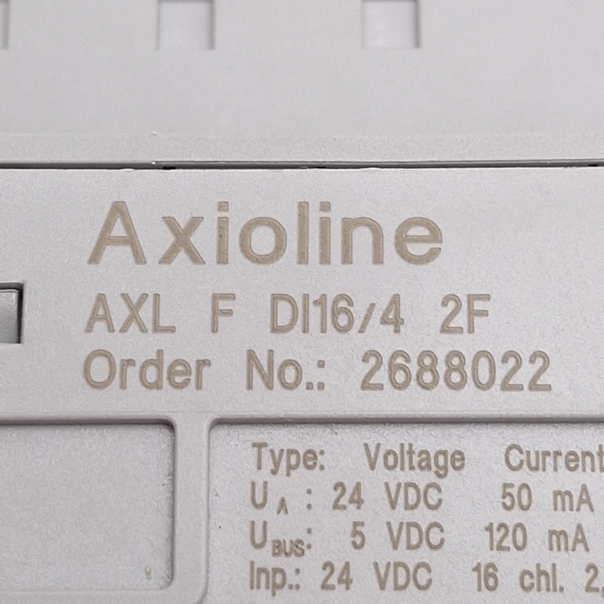 Used Phoenix Contact AXL F DI16/4 2F 2688022 Axioline F Digital Module 16-Input 24VDC