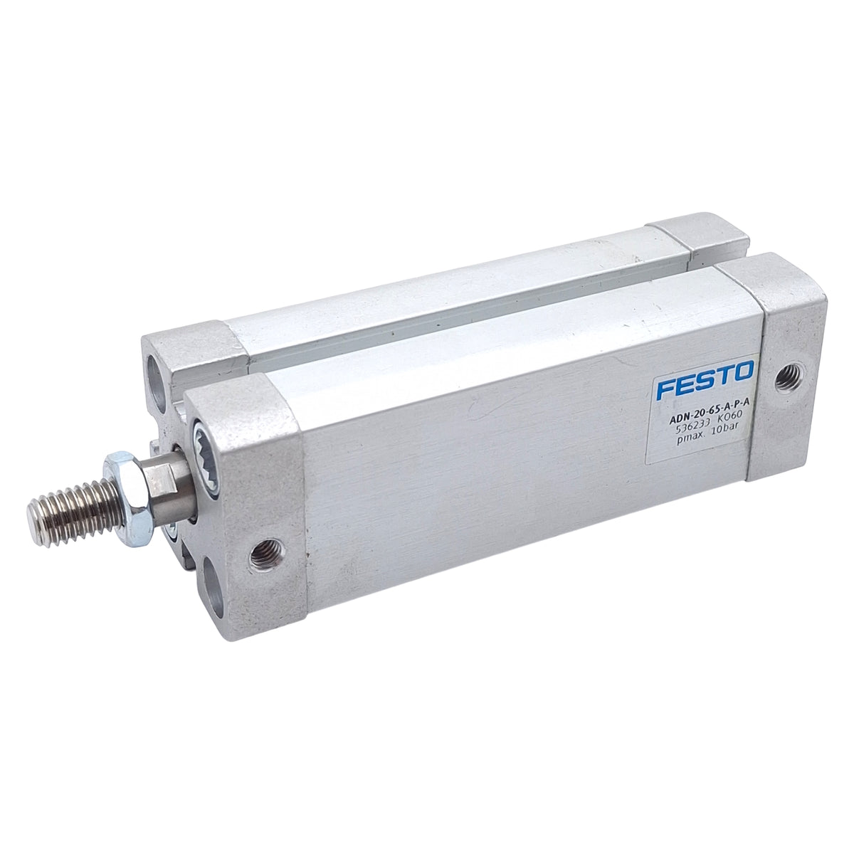Used Festo ADN-20-65-A-P-A Compact Cylinder, ø20mm Bore, 65mm Stroke, 10bar, M5