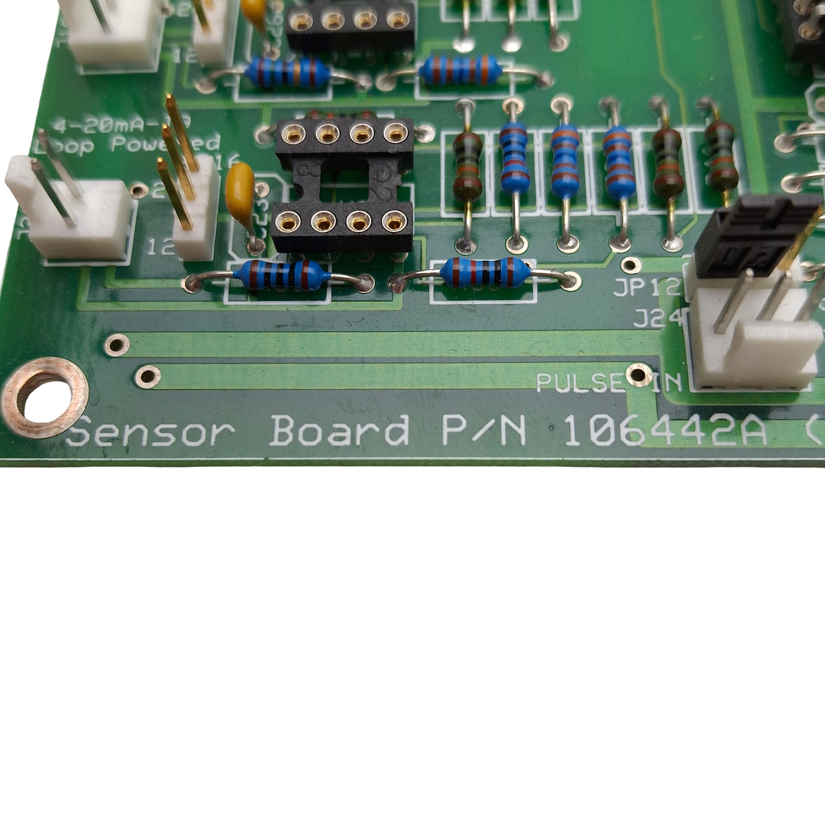 Used Harland Medical Systems 106442A Sensor Board, M12 6-Pin M & F, M12 4-Pin
