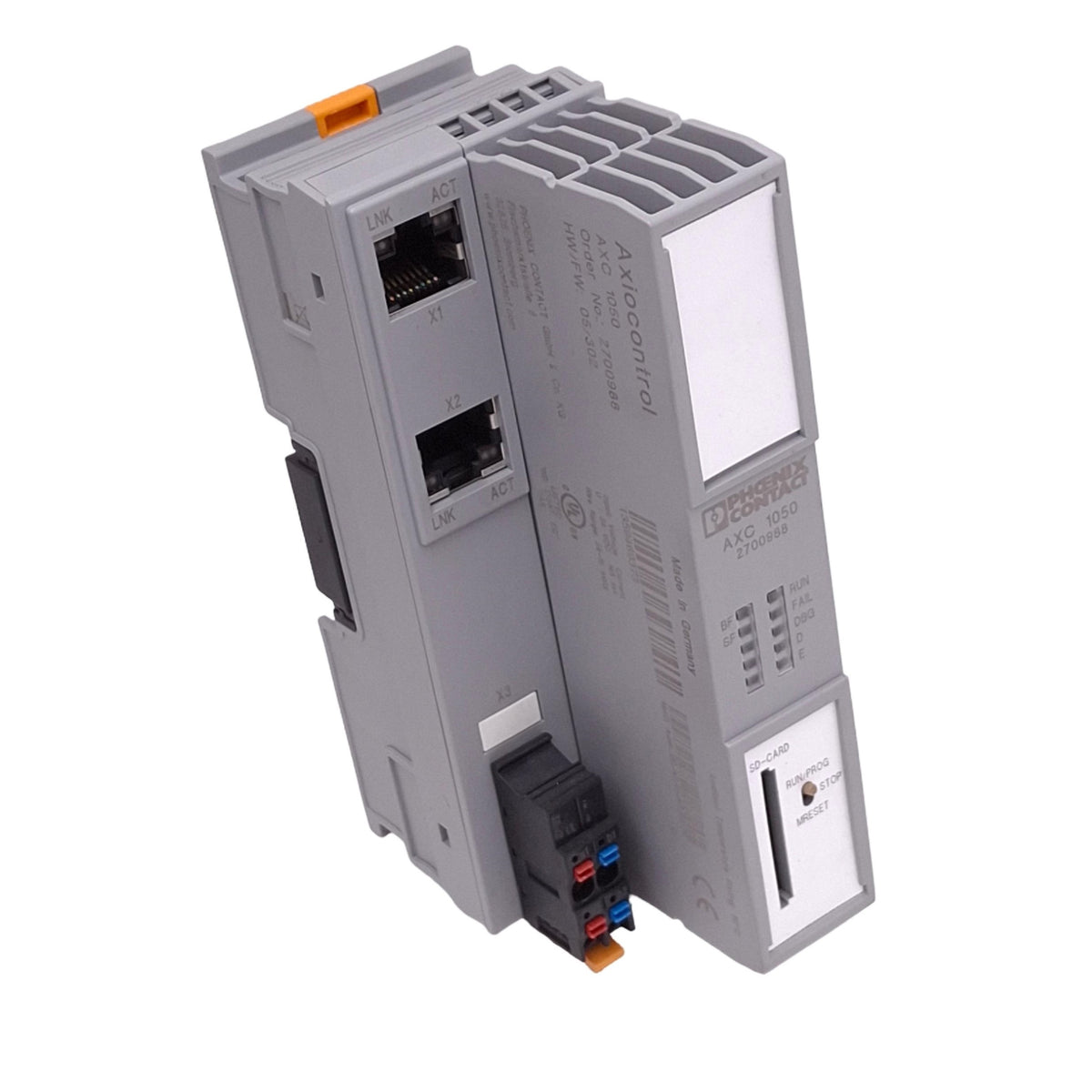 Used Phoenix Contact 2700988 AXC 1050 Axiocontrol Controller for Axioline I/O, 24VDC