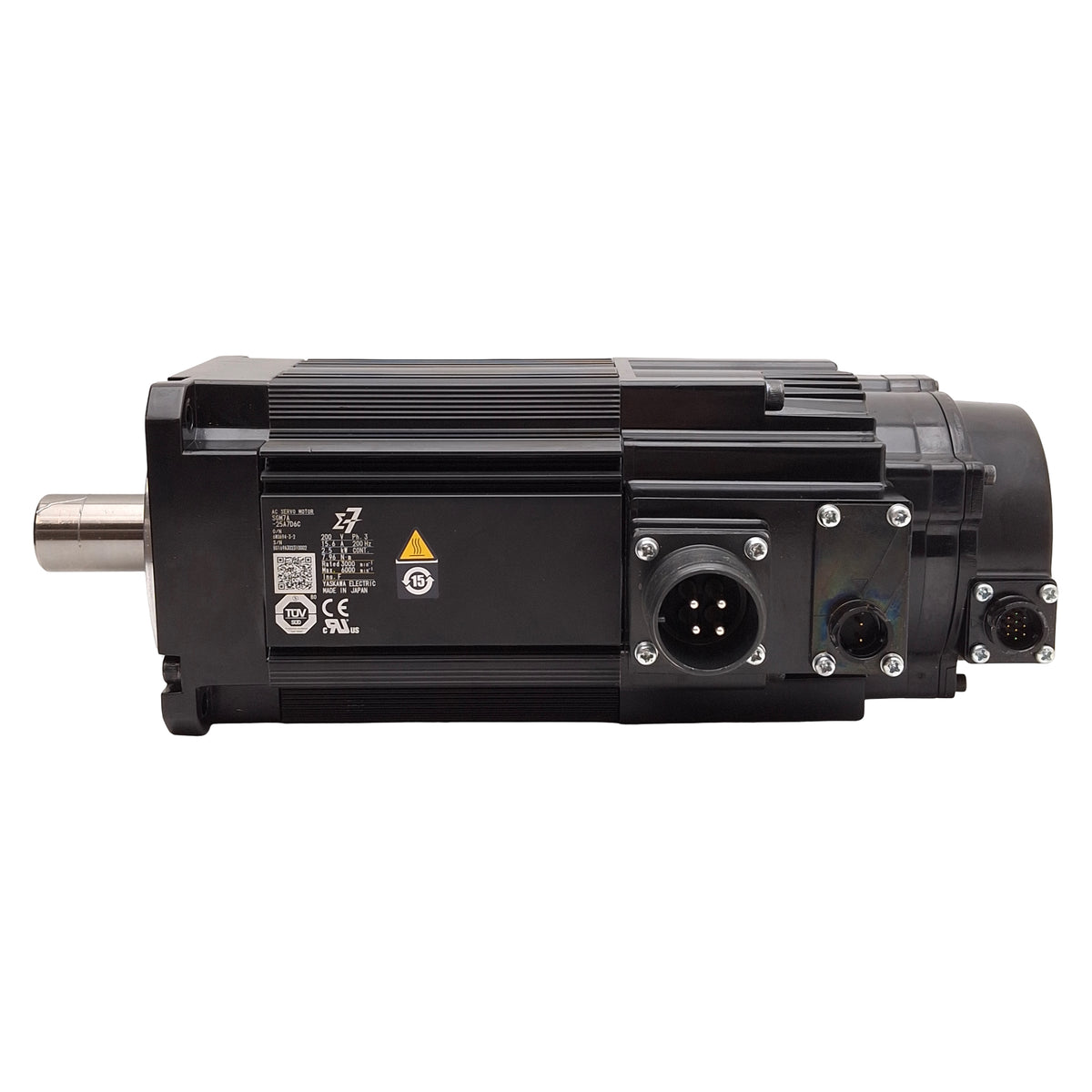 Used Yaskawa SGM7A-25A7D6C Sigma-7 Servo Motor, 2.5kW, 3Ø 200VAC 15.6A, 100mm Flange
