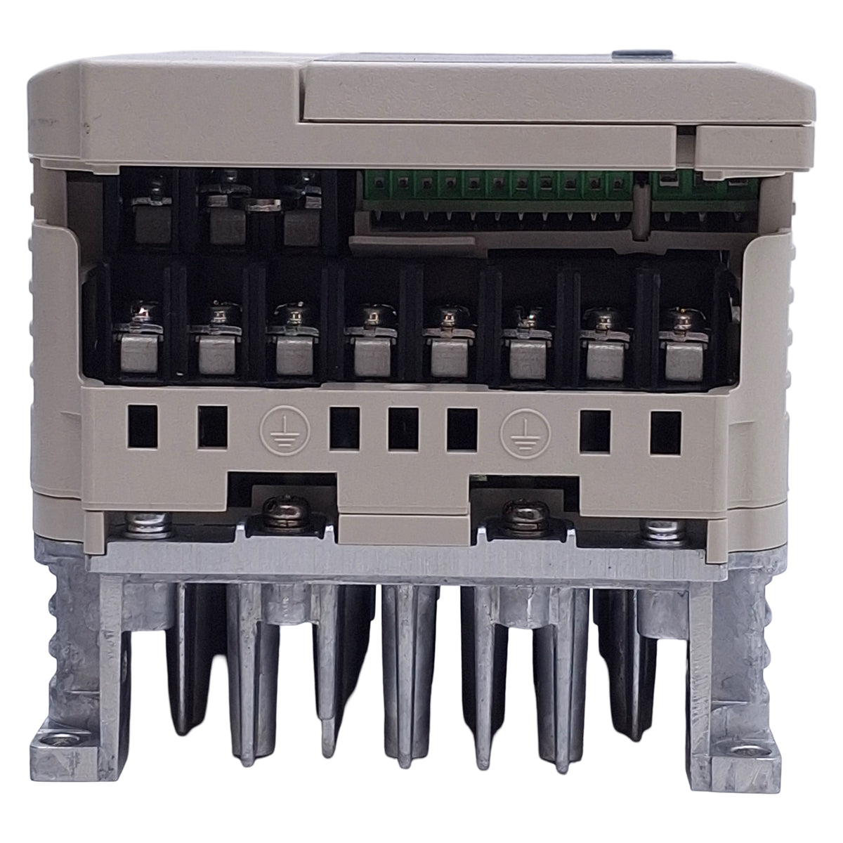 Used Yaskawa CIMR-VU4A0002FAA Rev C AC Drive, 3Ø, 380-480VAC In, 0-480VAC 0-400Hz Out