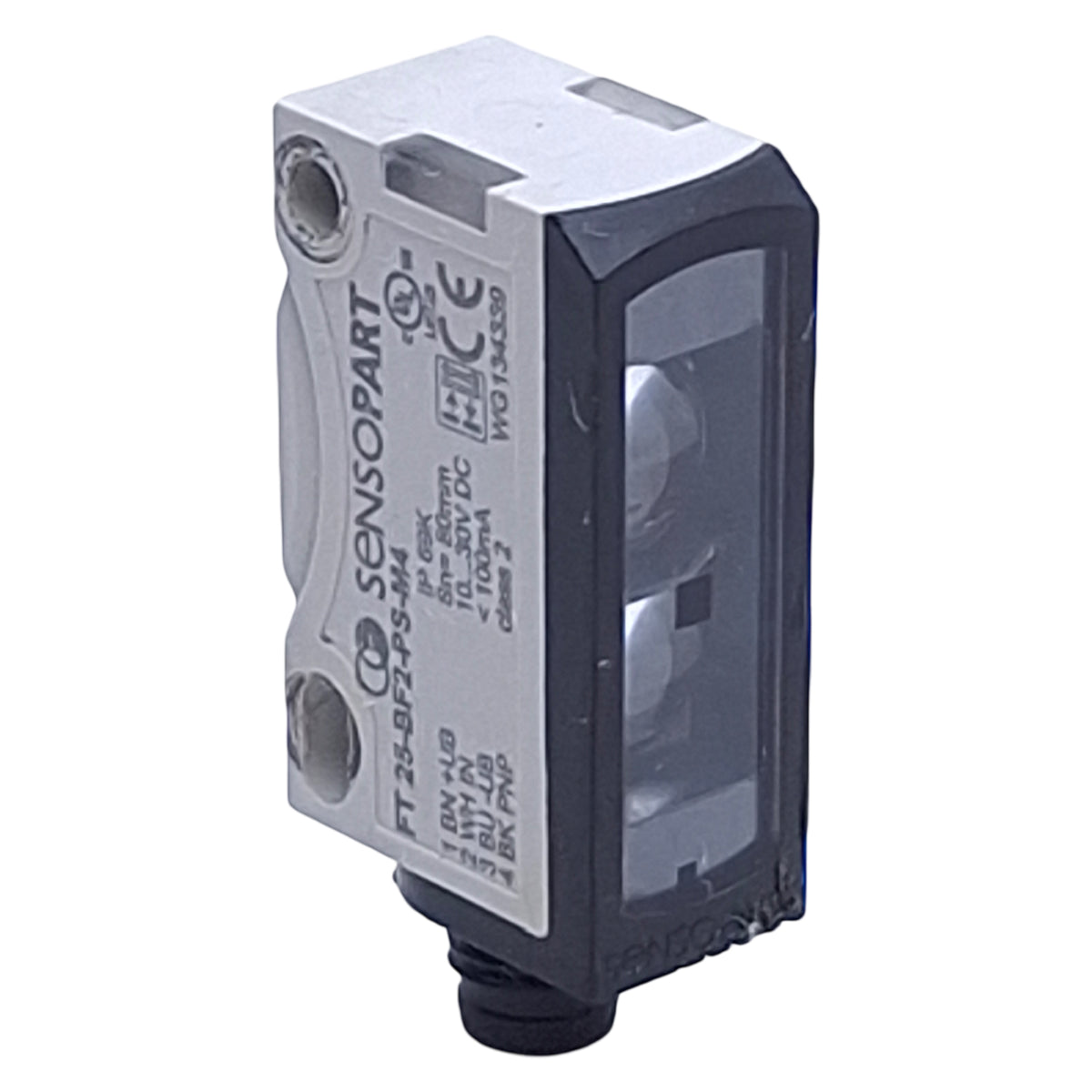 Used Sensopart FT 25-BF2-PS-M4 Photoelectric Diffuse Sensor PNP, 0-80mm, M8 4-Pin