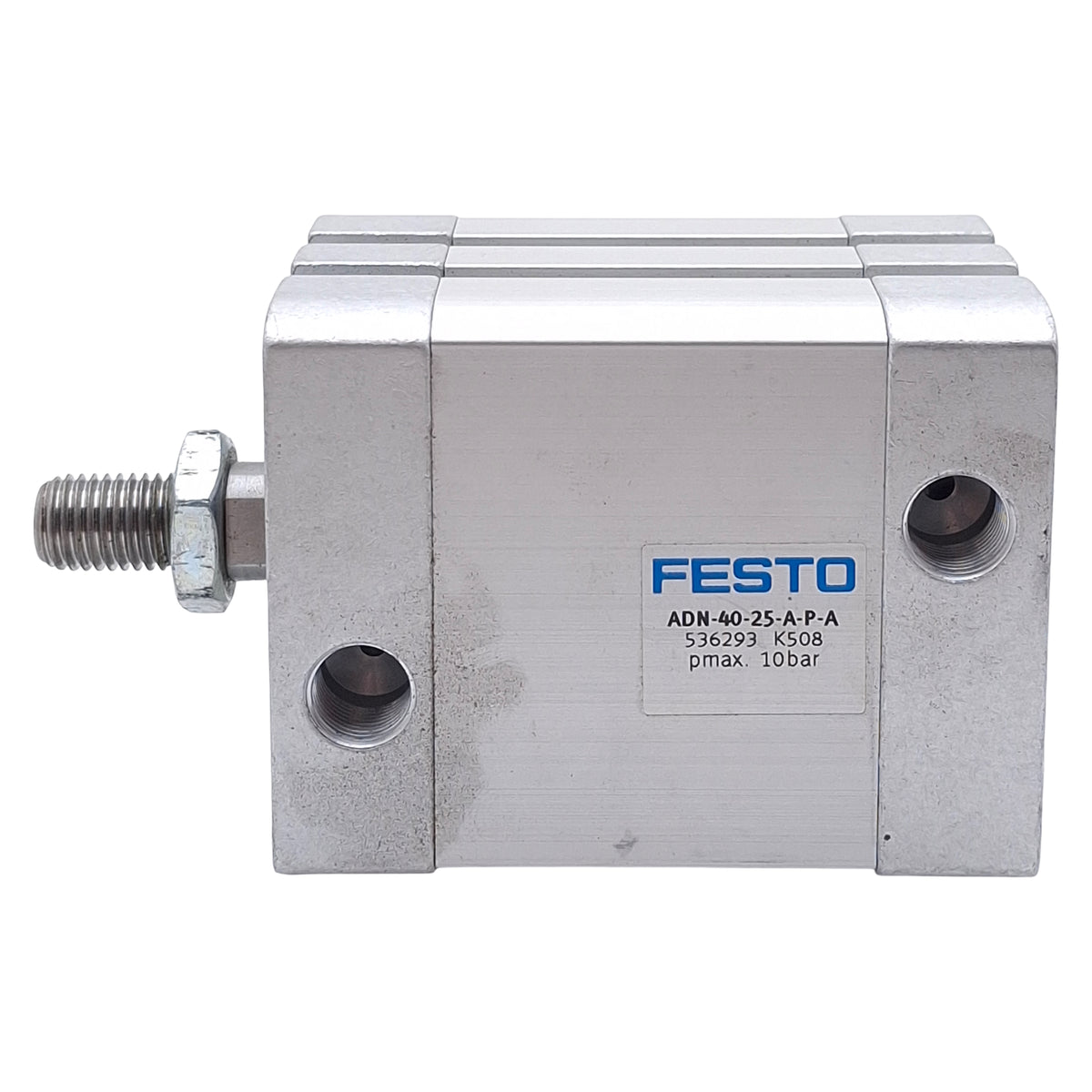 Used Festo ADN-40-25-A-P-A Compact Cylinder, ø40mm Bore, 25mm Stroke, 10bar, G1/8