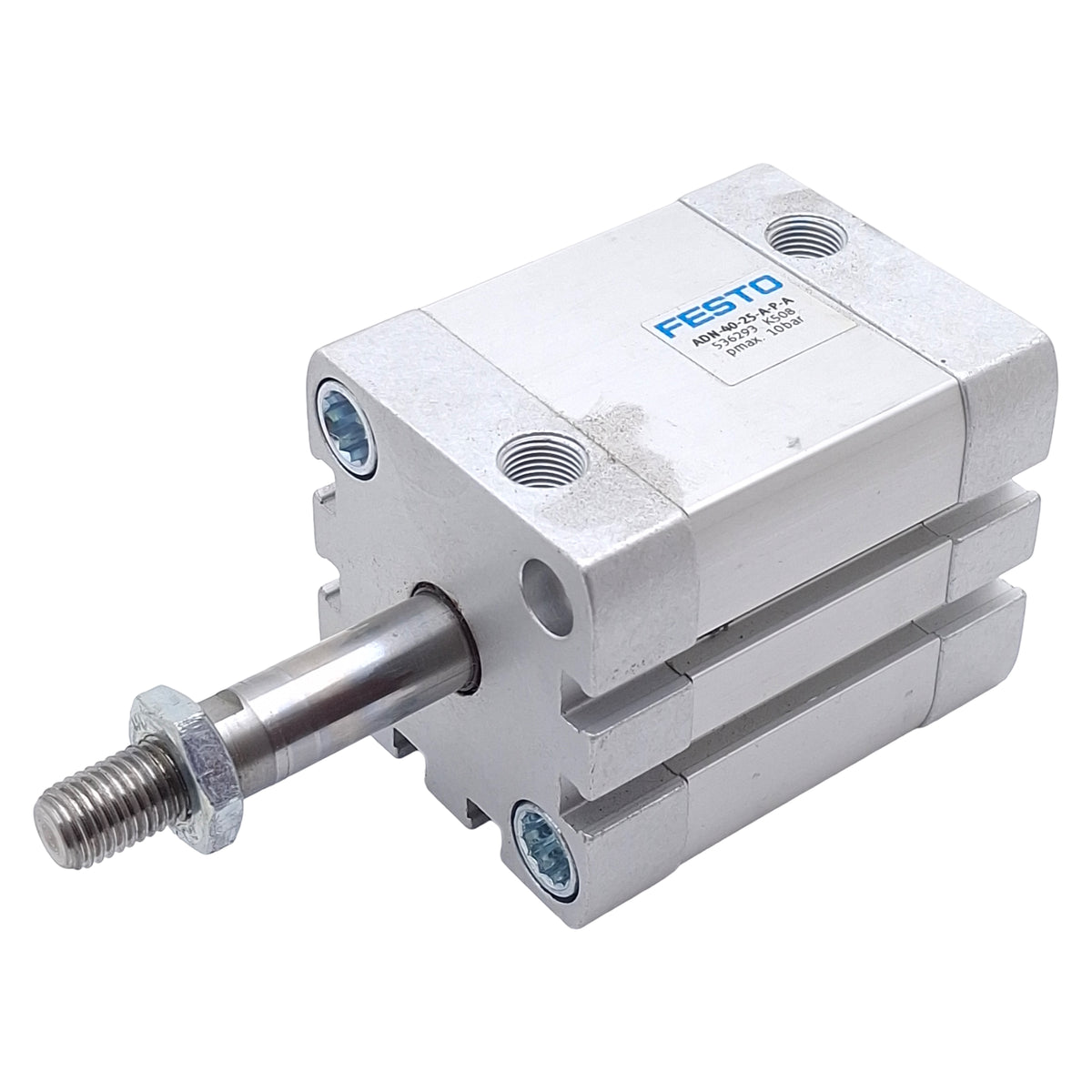 Used Festo ADN-40-25-A-P-A Compact Cylinder, ø40mm Bore, 25mm Stroke, 10bar, G1/8
