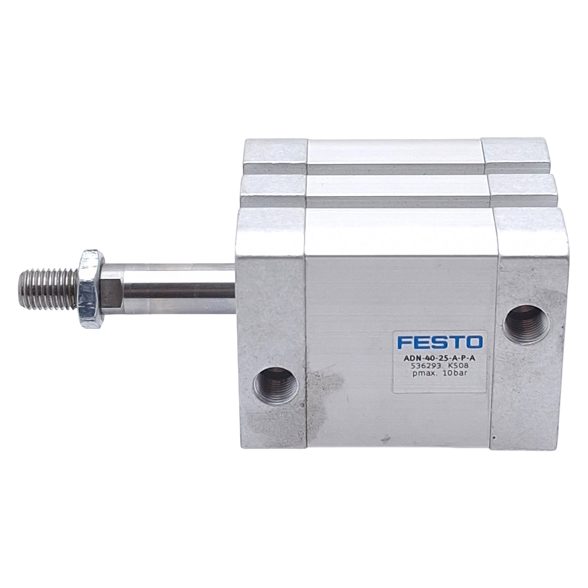 Used Festo ADN-40-25-A-P-A Compact Cylinder, ø40mm Bore, 25mm Stroke, 10bar, G1/8
