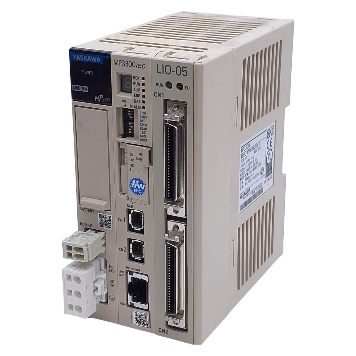 Used Yaskawa JEPMC-BU3304-E Machine Controller Power Supply 24VDC In, 5.15VDC Out