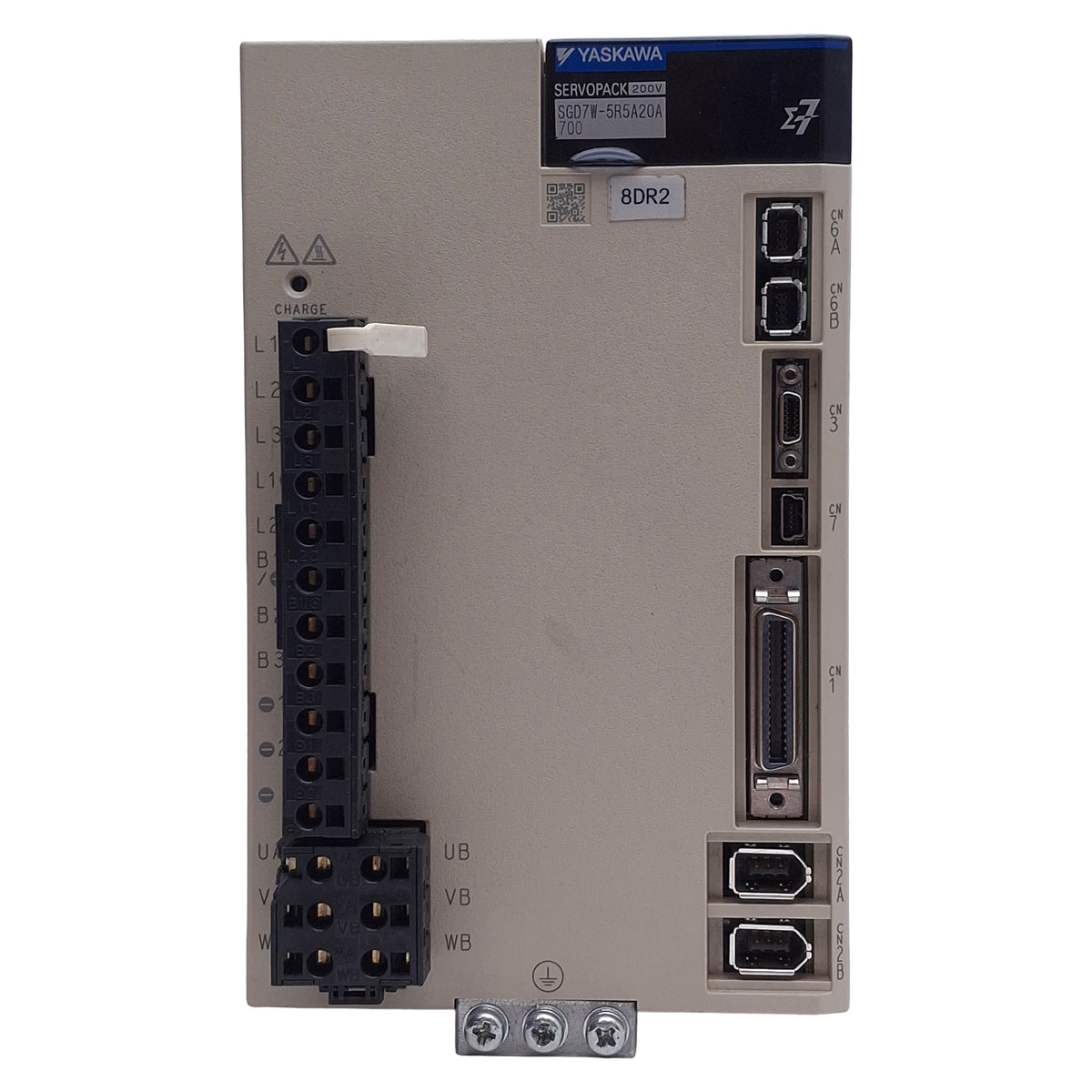 Used Yaskawa SGD7W-5R5A20A700 Sigma-7 Servopack 2-Axis, 200-240VAC, 750W *Socket*