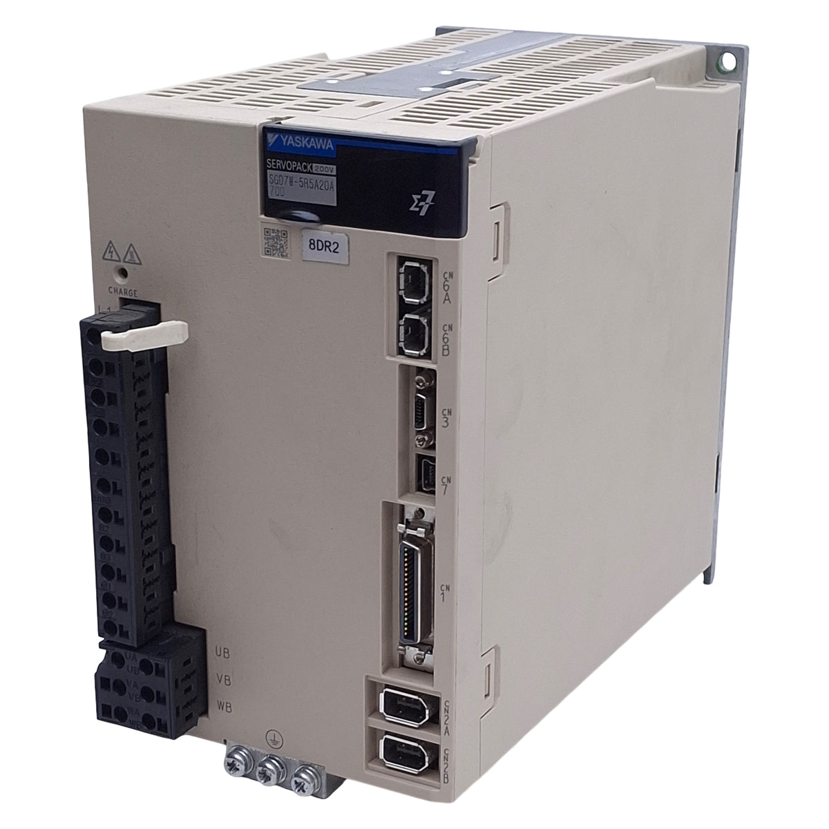 Used Yaskawa SGD7W-5R5A20A700 Sigma-7 Servopack 2-Axis, 200-240VAC, 750W *Socket*