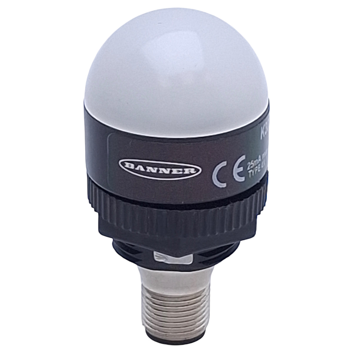 Used Banner K30LWXXPQ 84901 LED Indicator, White, PNP, 10-30VDC, 30mm, M12 4-Pin