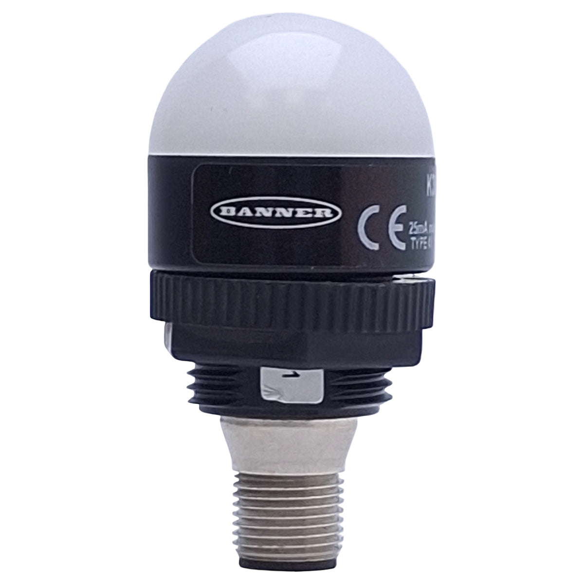 Used Banner K30LWXXPQ 84901 LED Indicator, White, PNP, 10-30VDC, 30mm, M12 4-Pin