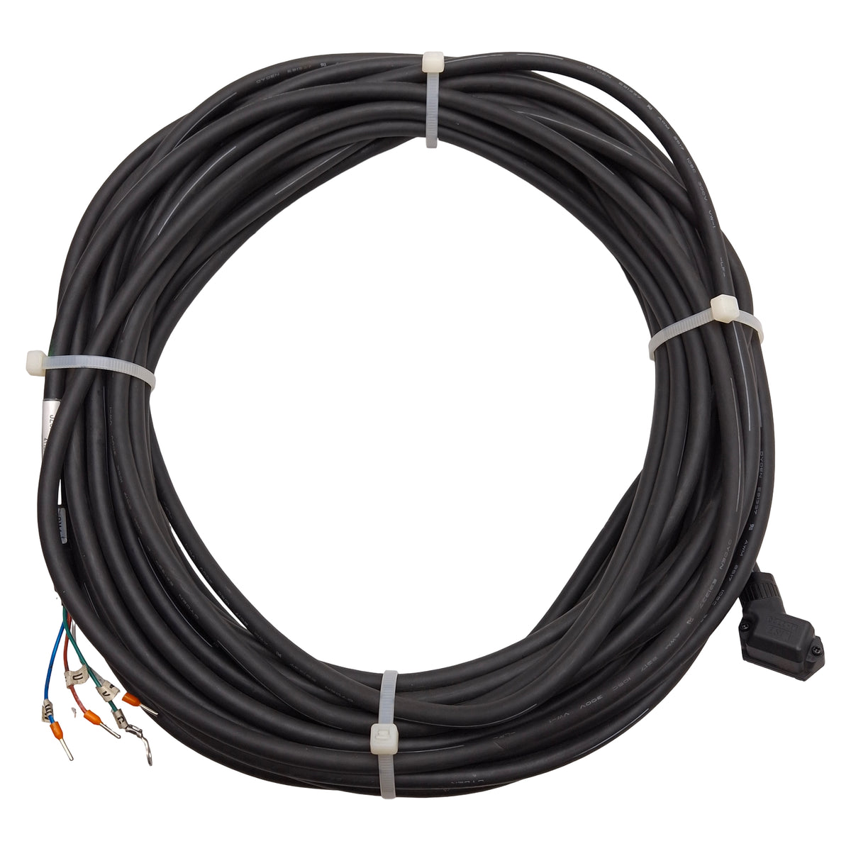 Used Yaskawa JZSP-C7M22F-15-E Sigma-7 Servo Motor Power Cable, SGM7J-02 to 06, 15m