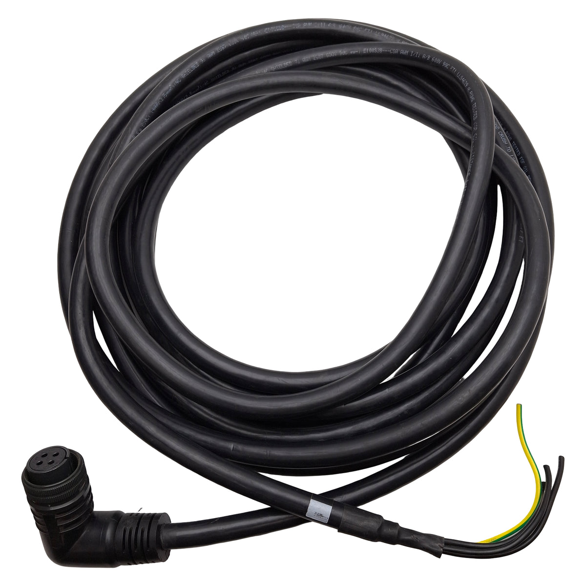 Used Yaskawa JZSP-UVA502-7.5-E Sigma-7 Servo Motor Power Cable, 2.5kW, 7.5m