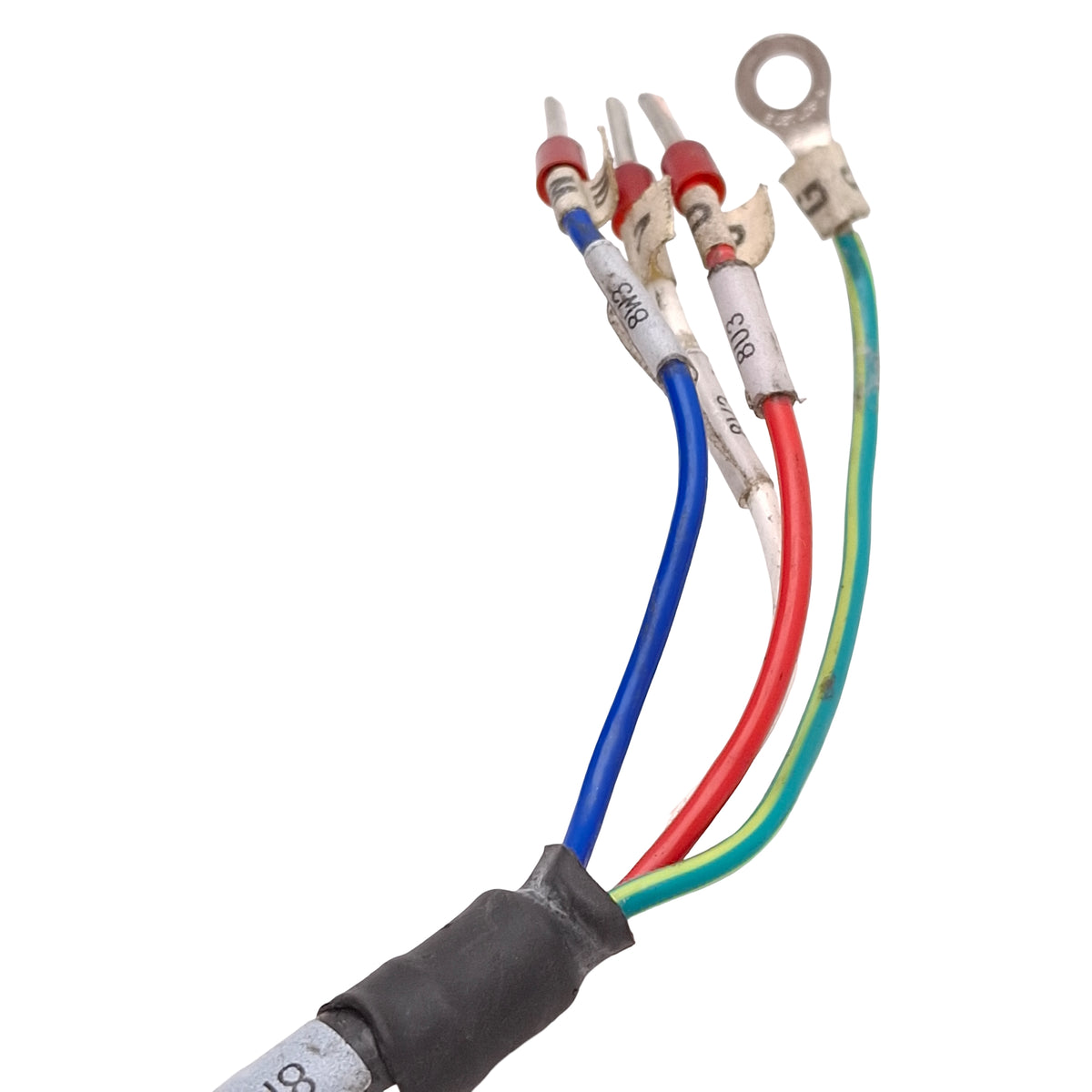 Used Yaskawa JZSP-C7M30G-03-E Sigma-7 Servo Motor Power Cable, 750W & 1.5kW, 3m