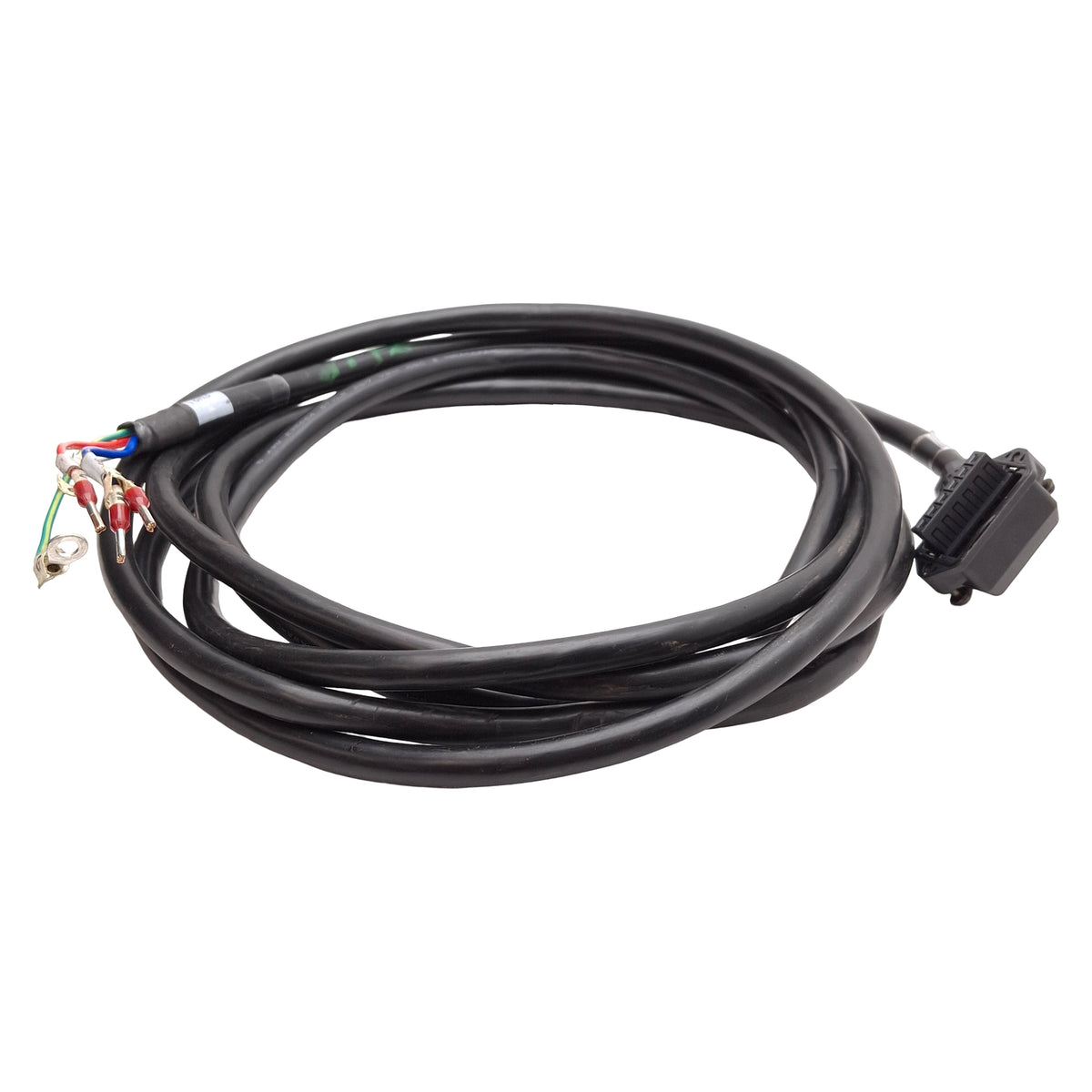 Used Yaskawa JZSP-C7M30G-03-E Sigma-7 Servo Motor Power Cable, 750W & 1.5kW, 3m