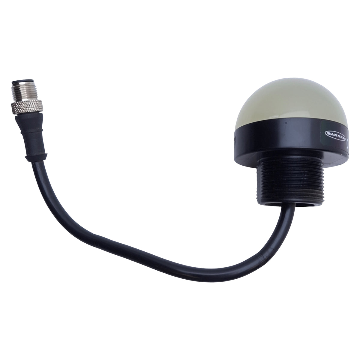 Used Banner K50LGRY2PQP LED Indicator, Green/Red/Yellow, 18-30VDC, 50mm, M12 5-Pin