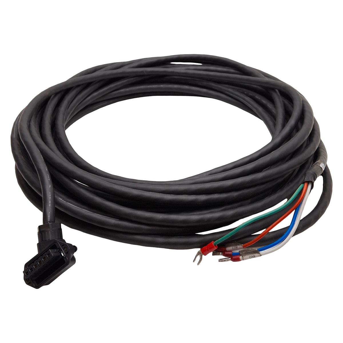 Used Yaskawa JZSP-C7M30G-10-E Sigma-7 Servo Motor Power Cable, 750W & 1.5kW, 10m