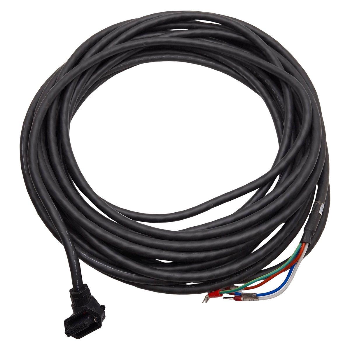 Used Yaskawa JZSP-C7M30G-10-E Sigma-7 Servo Motor Power Cable, 750W & 1.5kW, 10m