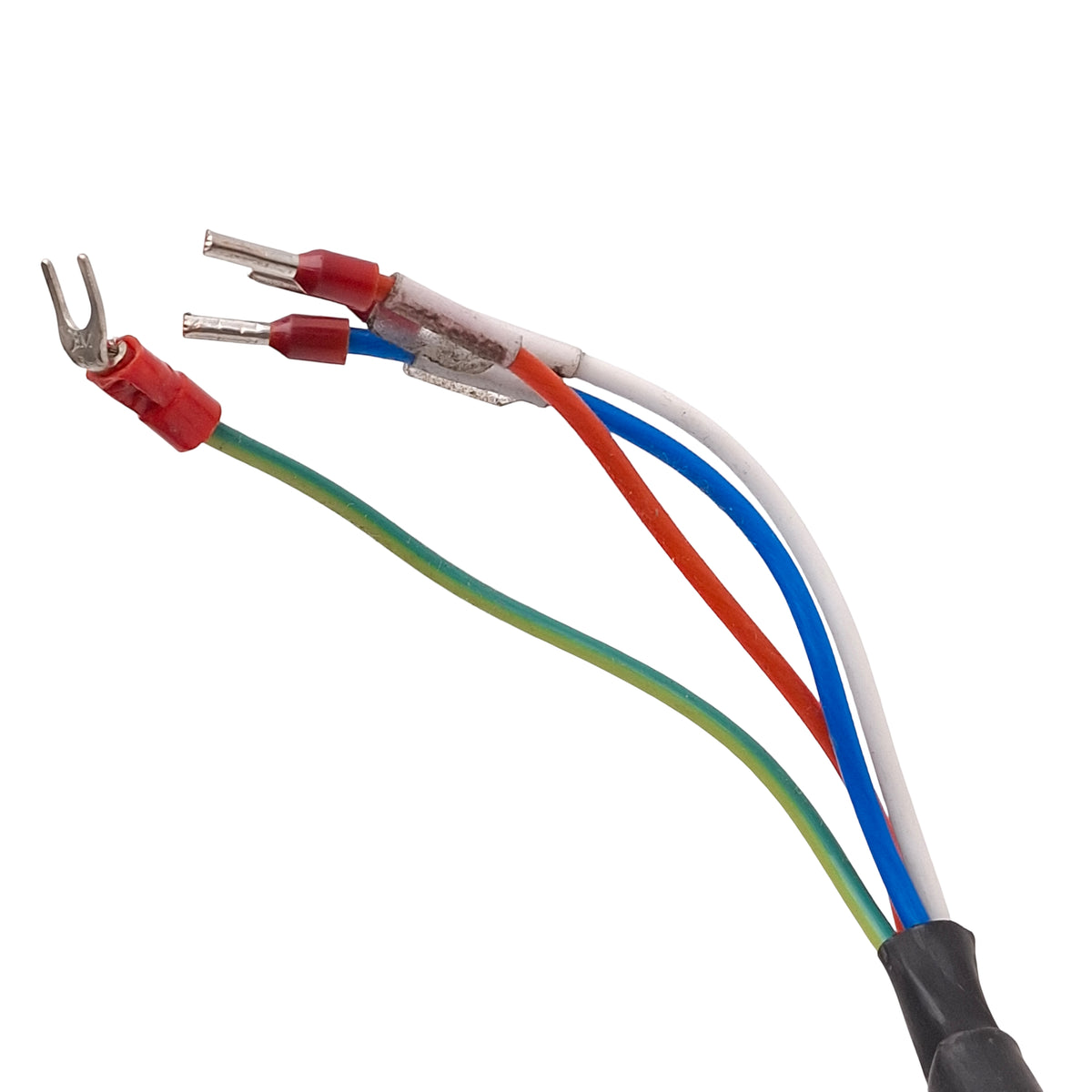 Used Yaskawa JZSP-C7M30G-10-E Sigma-7 Servo Motor Power Cable, 750W & 1.5kW, 10m