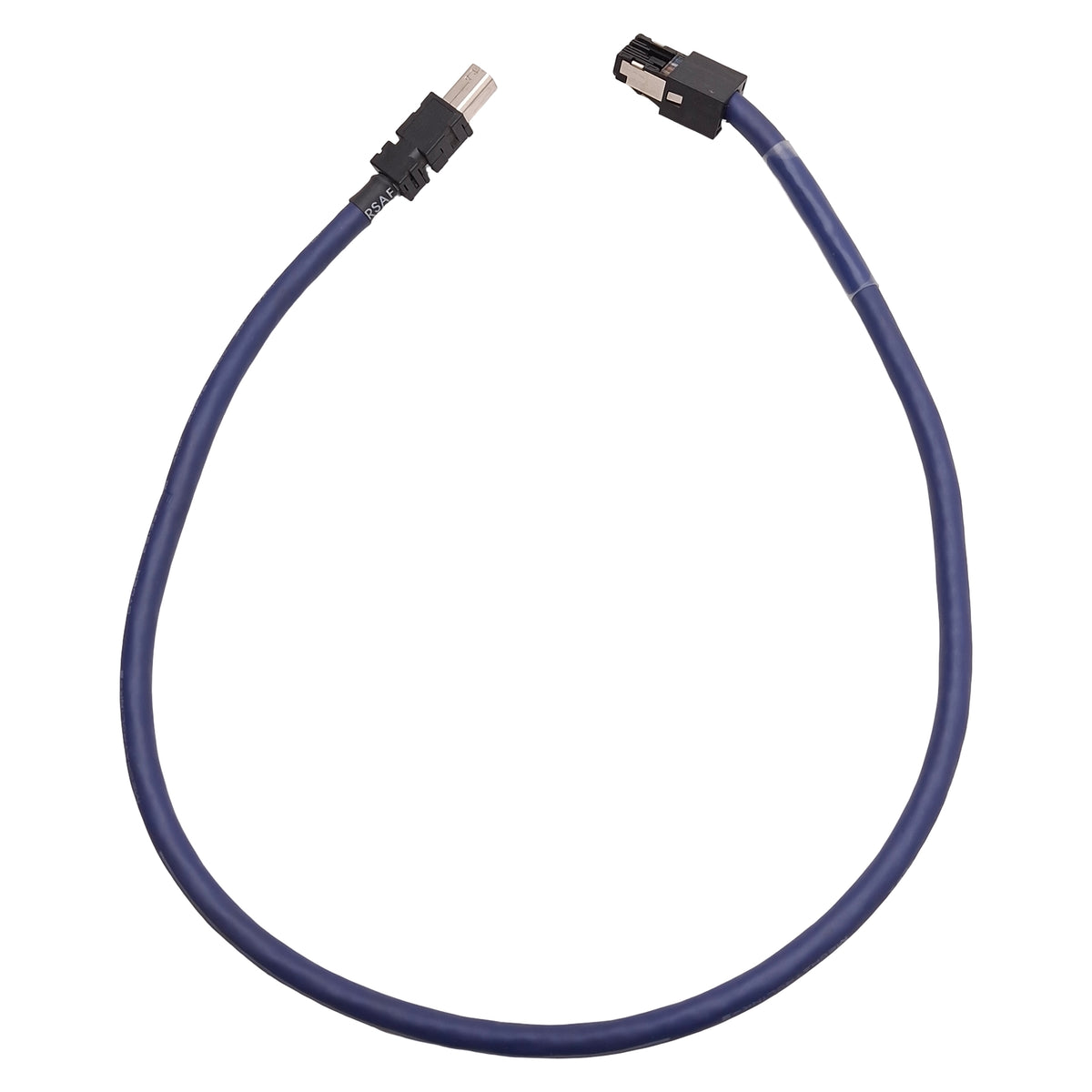 Used Yaskawa JZSP-CM3RMM0-00P5-E MECHATOROLINK-III Serial Communication Cable, 0.5m