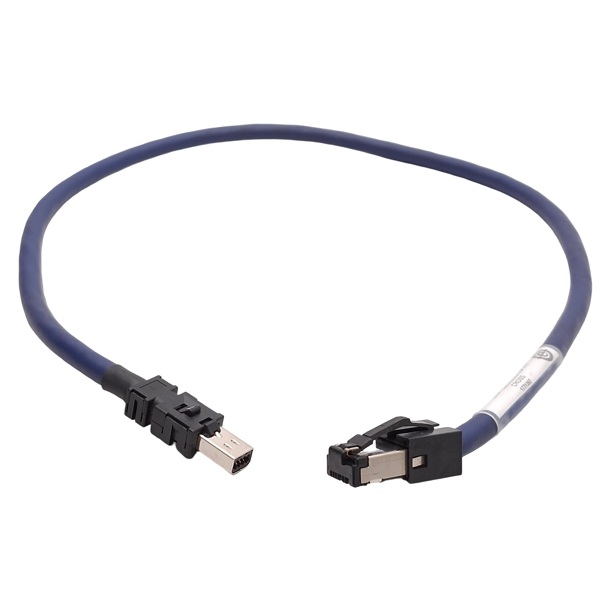Used Yaskawa JZSP-CM3RMM0-00P5-E MECHATOROLINK-III Serial Communication Cable, 0.5m
