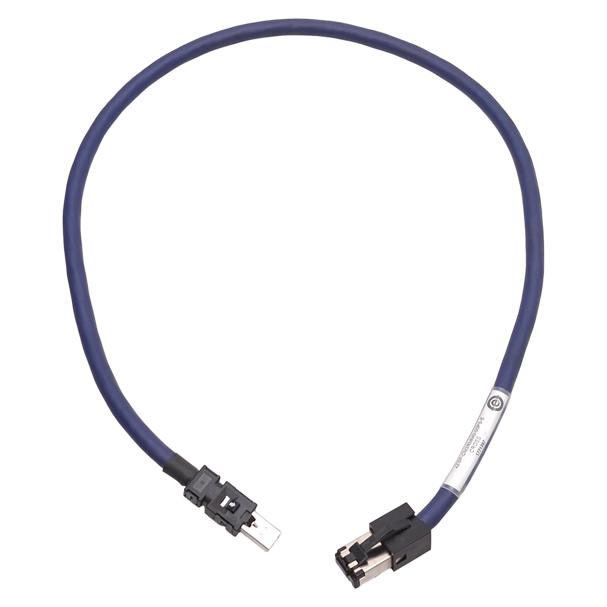 Used Yaskawa JZSP-CM3RMM0-00P5-E MECHATOROLINK-III Serial Communication Cable, 0.5m