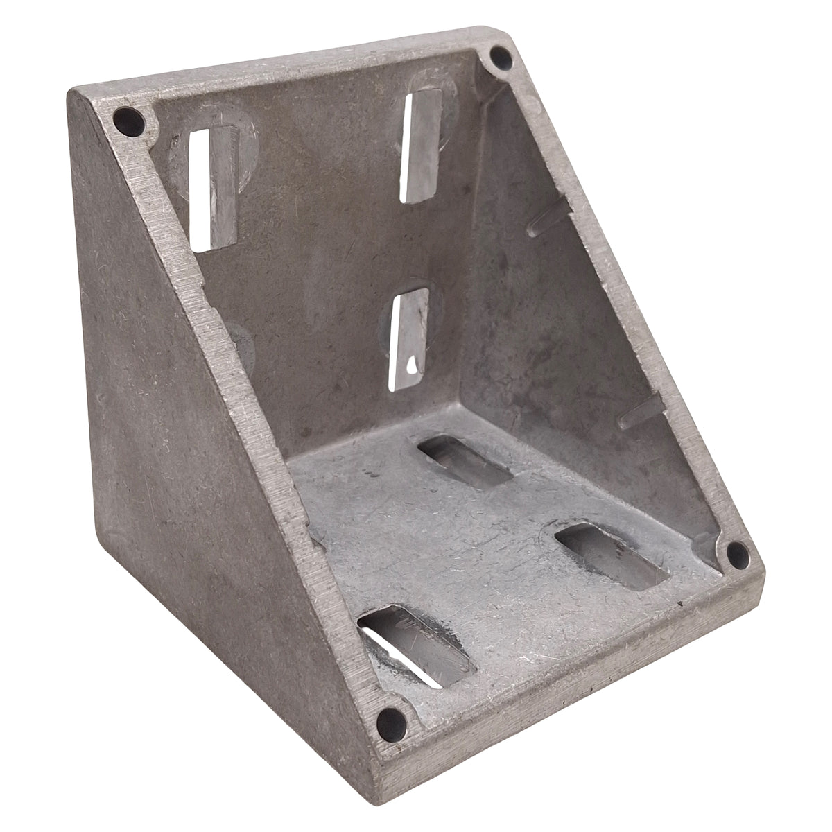 Used Lot of 4 80/20 14111 86mm Inside Corner Bracket w/ Dual Support 45-Series 8-Hole