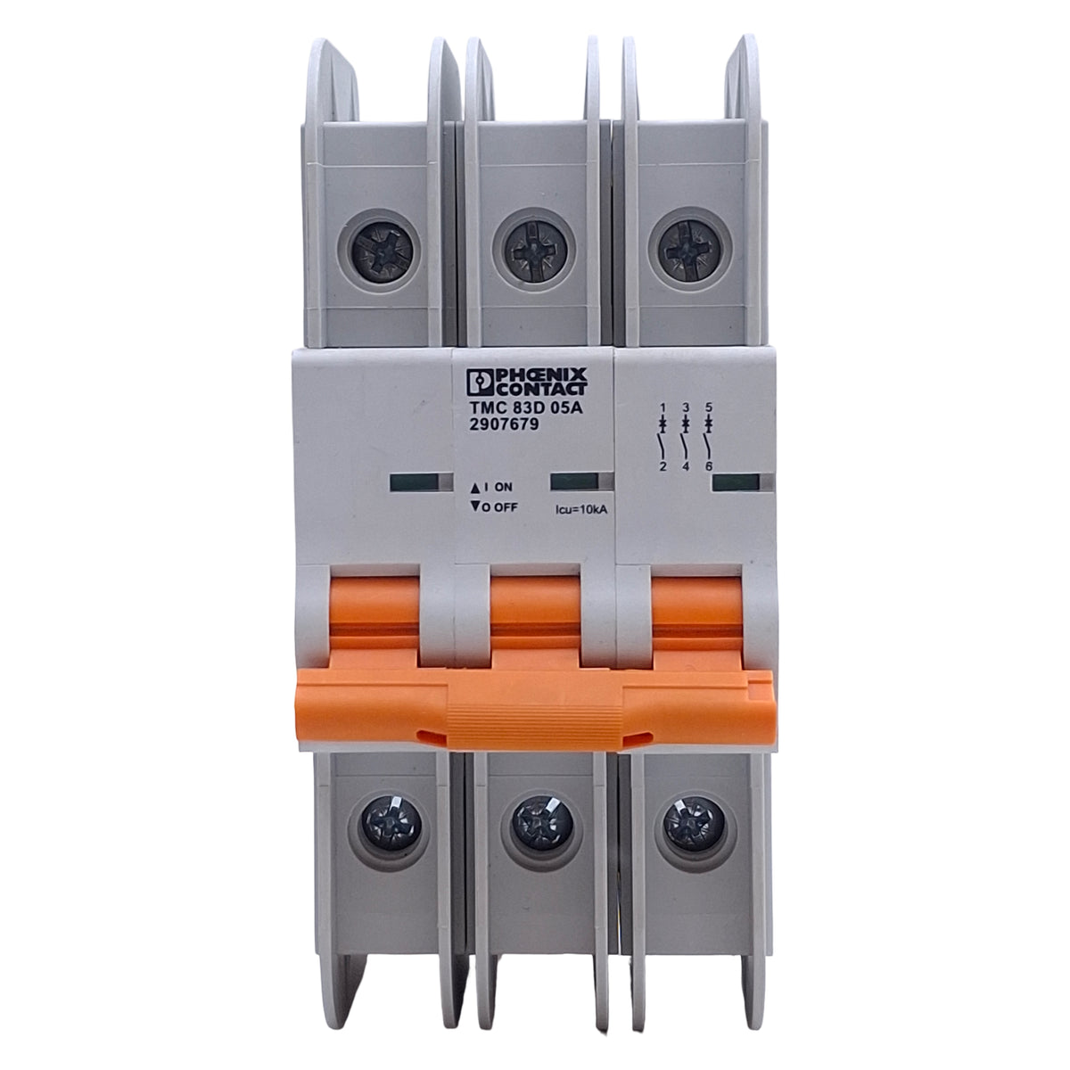 Used Phoenix Contact TMC 83D 05A Circuit Breaker 3-Pole, 5A, 277VAC/480Y, 240D