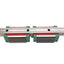 Used Hiwin HGR30 Linear Guide Assembly, 2125mm Rail, (2x) 97.4x60mm Carriages, 48.5kN