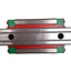 Used Hiwin HGR30 Linear Guide Assembly, 2125mm Rail, (2x) 97.4x60mm Carriages, 48.5kN
