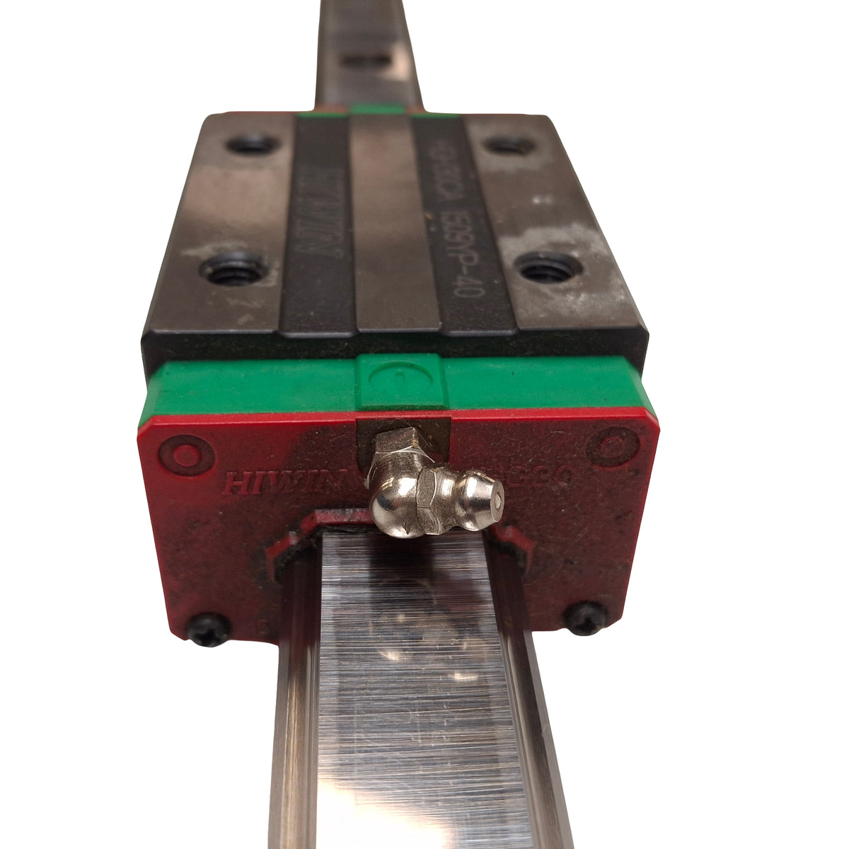 Used Hiwin HGR30 Linear Guide Assembly, 2125mm Rail, (2x) 97.4x60mm Carriages, 48.5kN