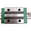 Used Hiwin HGR30 Linear Guide Assembly, 2125mm Rail, (2x) 97.4x60mm Carriages, 48.5kN