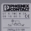 Used Lot of 3 Phoenix Contact UT 6-TMC M 2A Circuit Breaker 2A 240VAC/28VDC, DIN Rail