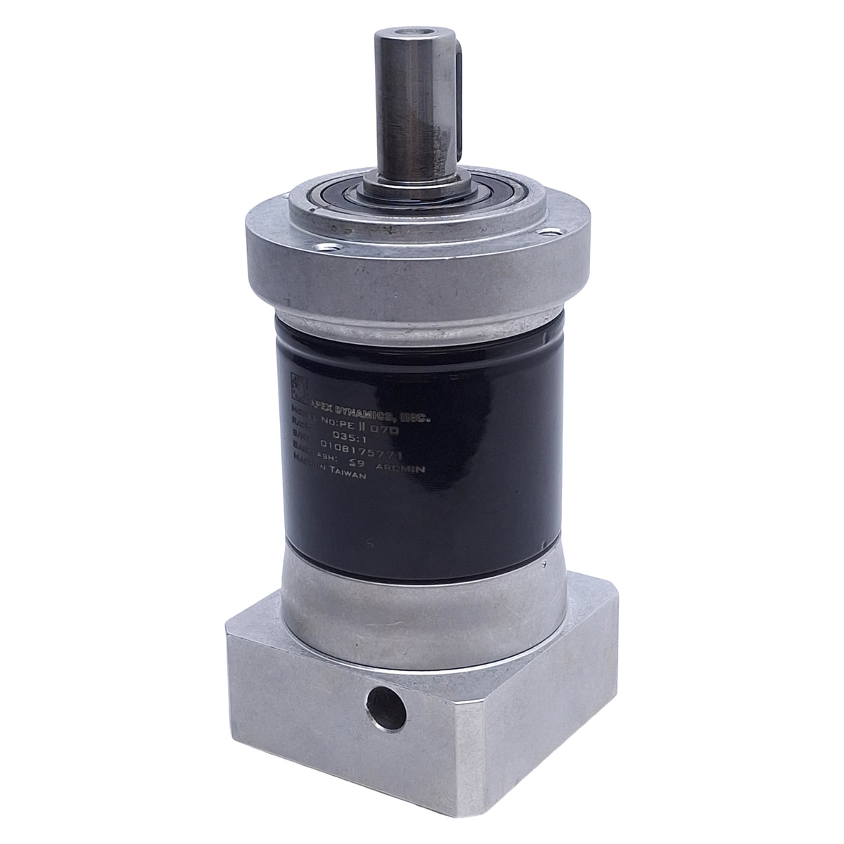 Used Apex Dynamics PEII070-35 Planetary Gearbox 35:1, ø16mm Shaft, ø14mm Input