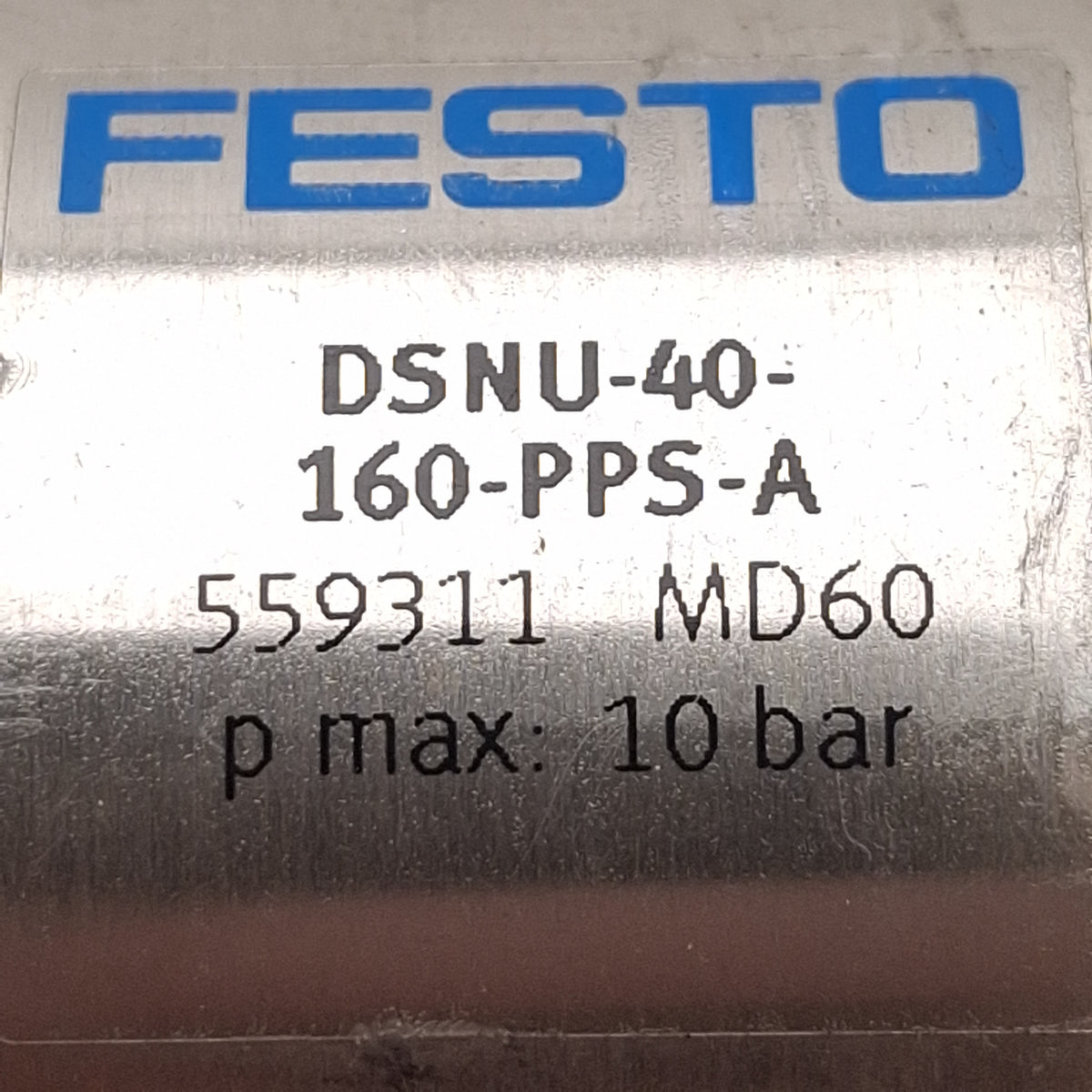 Used Festo DSNU-40-160-PPS-A Pneumatic Cylinder, ø40mm Bore, 160mm Stroke, G1/4