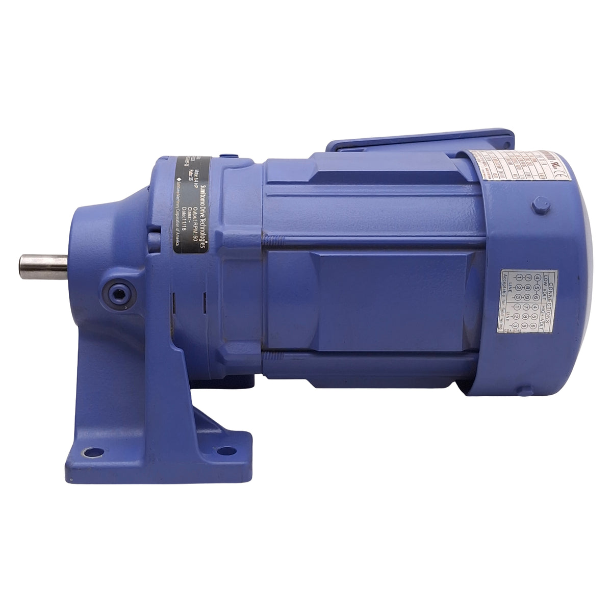 Used Sumitomo CNHM02-6065Y-35 SM-Cyclo 6000 Gearmotor, 35:1, 1/4HP, 3Ø 230/460VAC