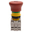 Used Lovato LPCBL6644 Illuminated E-Stop Pushbutton, Twist-Release, 1NO+1NC, 12-30V
