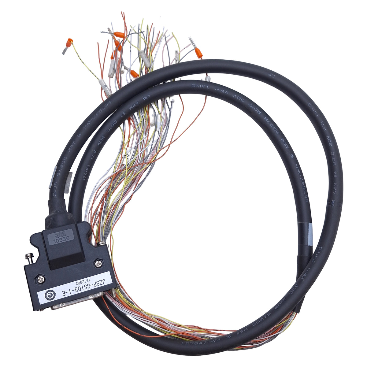 Used Yaskawa JZSP-CSI01-1-E Servo Cable for Sigma 5, 40-Pin CN1 to Flying Leads, 1m
