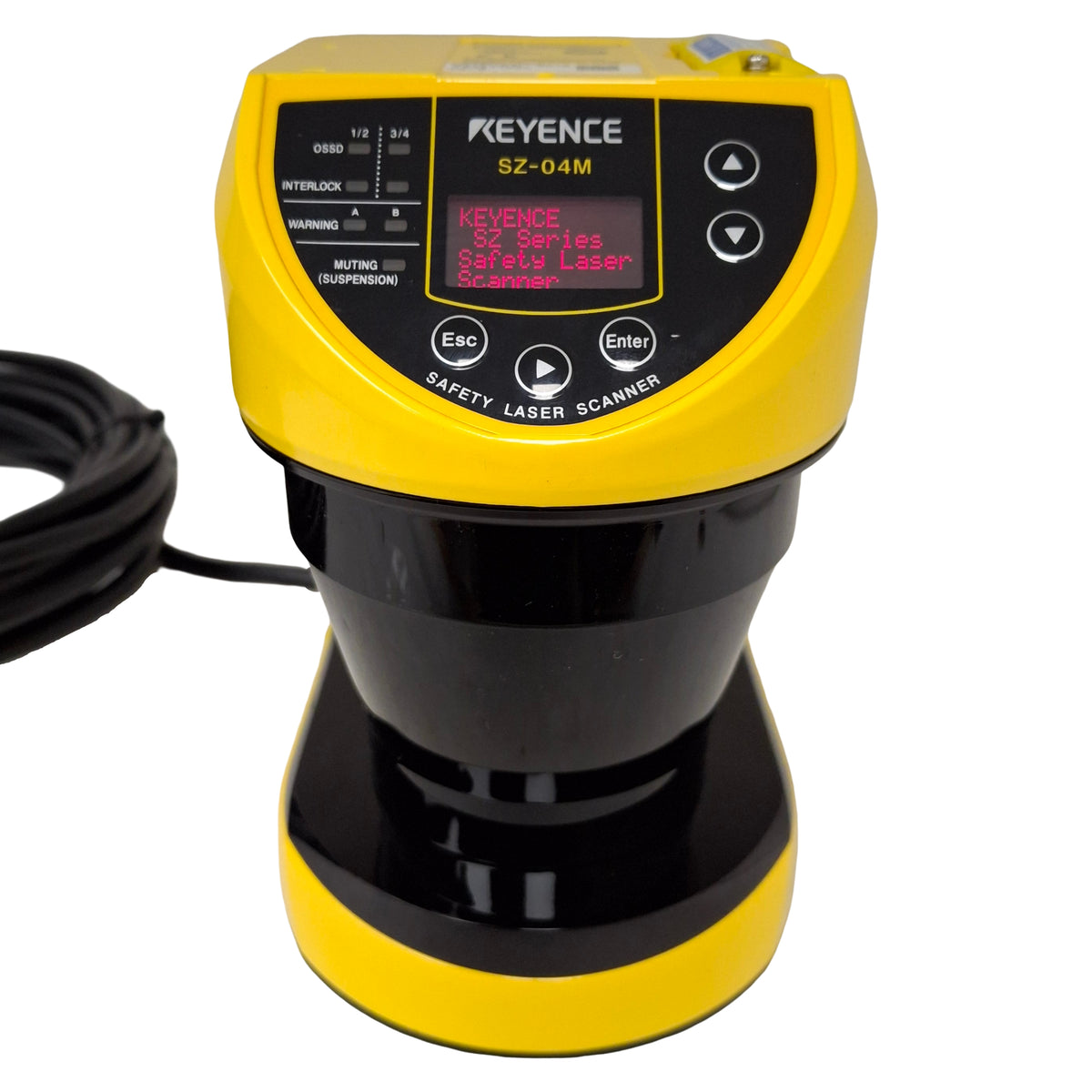 Used Keyence SZ-04M Multi-Function Safety Laser Scanner, ø30-150mm, 270°, 24VDC