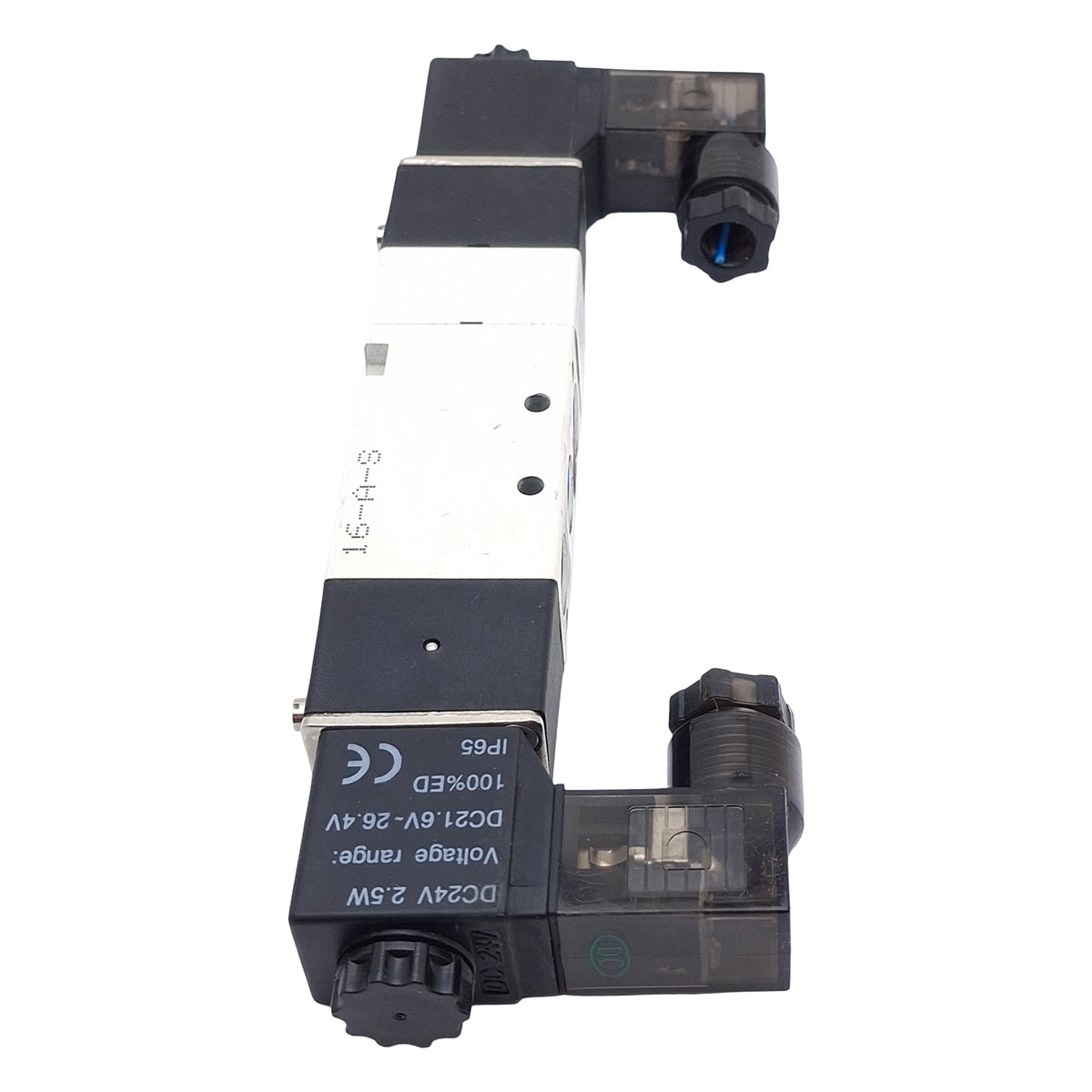 Used Nitra AVS-513C1-24D Solenoid Valve, 4/3-Way, 1/8in NPT, 20-115psi, 24VDC Coil