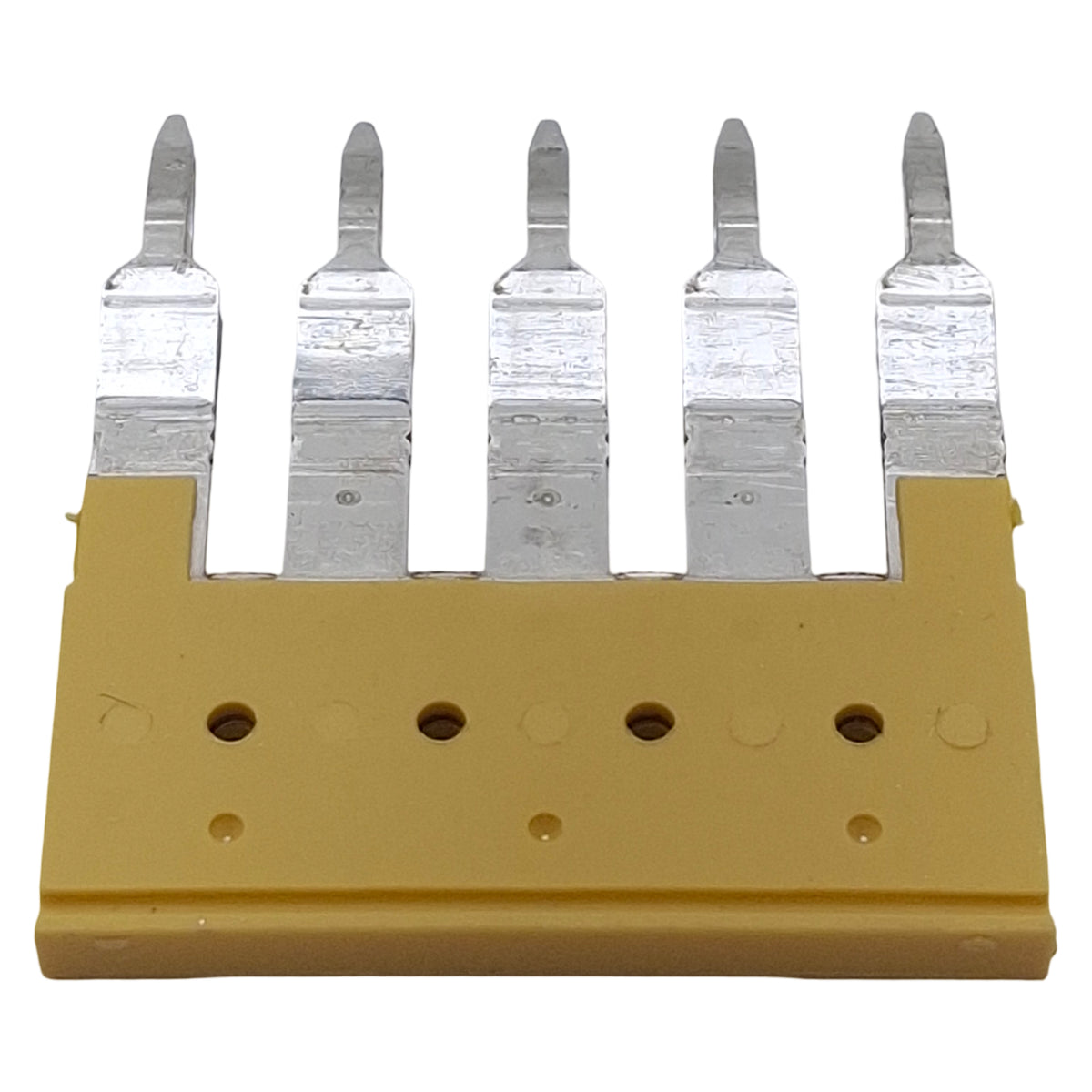 Used Lots of 25 Allen Bradley 1492-CJK6-5 Screwless Center Jumper Terminals, 5-Pole