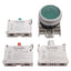 Used Lovato LPCBL103 Illuminated Green Momentary Flush Pushbutton 1NO+1NC 12-30VAC/DC