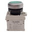 Used Lovato LPCBL103 Illuminated Green Momentary Flush Pushbutton 1NO+1NC 12-30VAC/DC