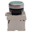 Used Lovato LPCBL103 Illuminated Green Momentary Flush Pushbutton 1NO+1NC 12-30VAC/DC