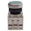 Used Lovato LPCBL103 Illuminated Green Momentary Flush Pushbutton 1NO+1NC 12-30VAC/DC