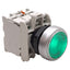 Used Lovato LPCBL103 Illuminated Green Momentary Flush Pushbutton 1NO+1NC 12-30VAC/DC